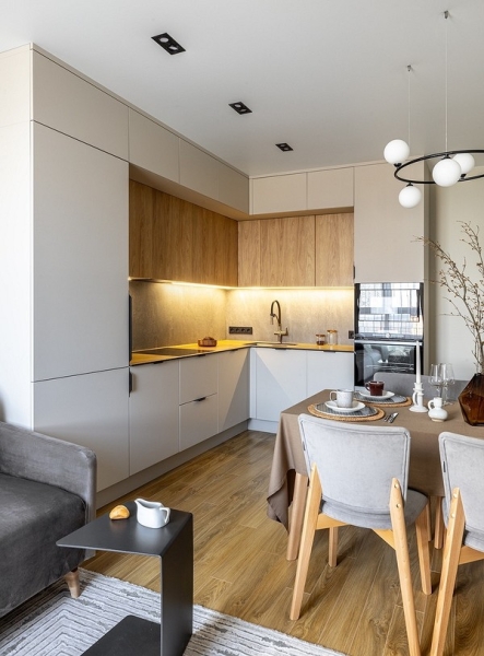 Как сделать подсветку на кухне под шкафчиками: инструкции для LED-ленты и накладных светильников