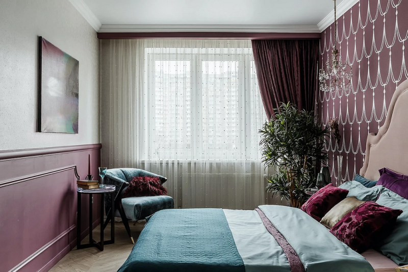 Как комбинировать обои: готовые схемы и идеи для каждой комнаты (73 фото)