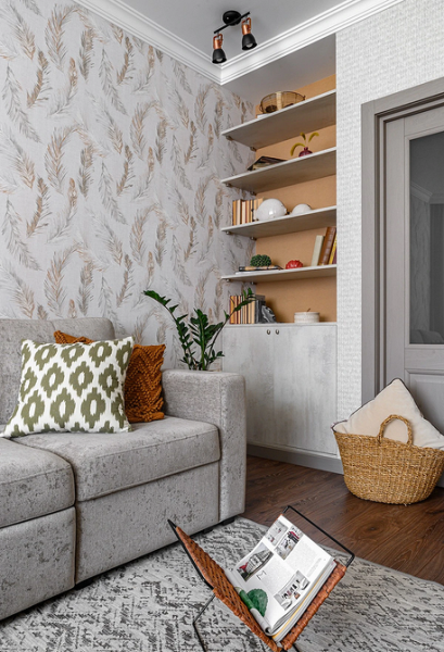 Как комбинировать обои: готовые схемы и идеи для каждой комнаты (73 фото)