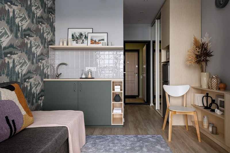 Как комбинировать обои: готовые схемы и идеи для каждой комнаты (73 фото)