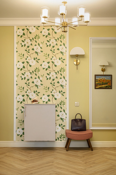 Как комбинировать обои: готовые схемы и идеи для каждой комнаты (73 фото)