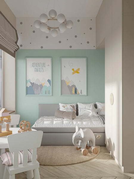 Как комбинировать обои: готовые схемы и идеи для каждой комнаты (73 фото)