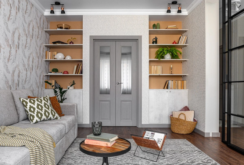 Как комбинировать обои: готовые схемы и идеи для каждой комнаты (73 фото)