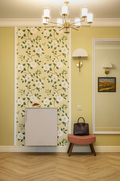 Как комбинировать обои: готовые схемы и идеи для каждой комнаты (73 фото)