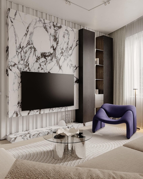 Камень в дизайне интерьера: 7 натуральных пород и лучшие искусственные аналоги (80 фото)