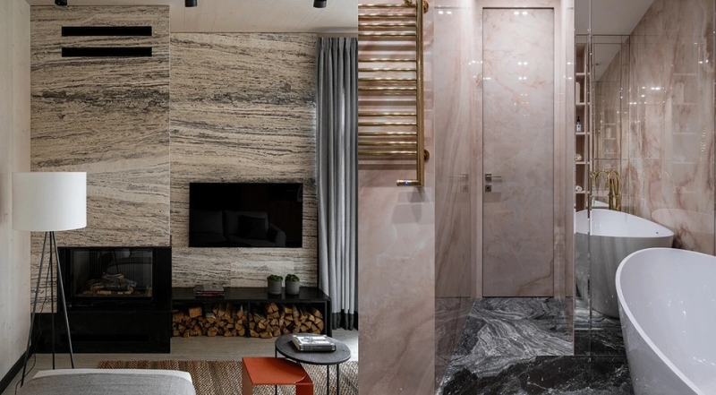 Камень в дизайне интерьера: 7 натуральных пород и лучшие искусственные аналоги (80 фото)